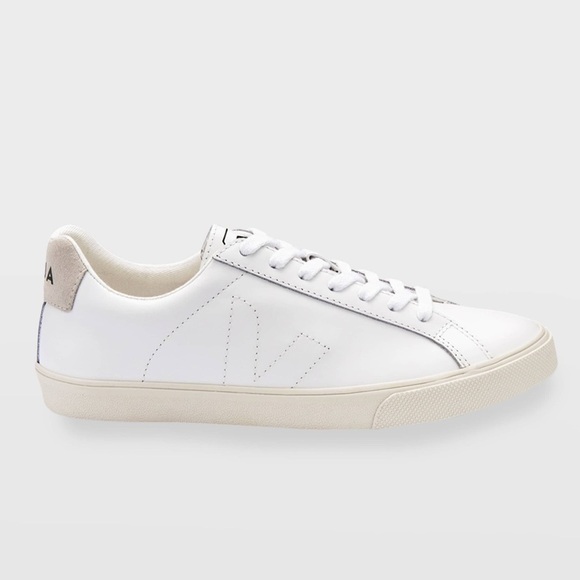 Veja Shoes - VEJA Esplar Leather Logo Sneakers in White Color  Womens Size 7